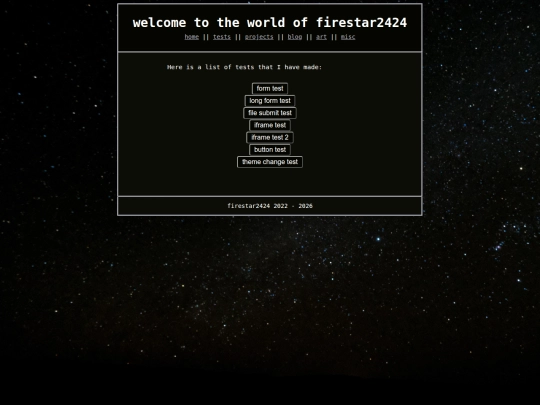 tests screenshot