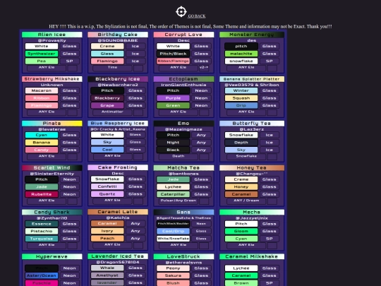 Themes screenshot