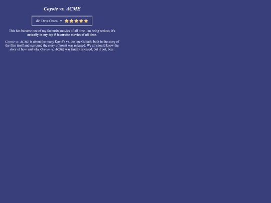 reviews/entries/coyote-vs-acme screenshot