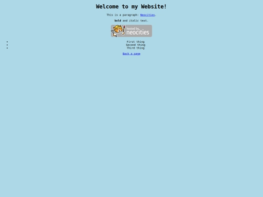 Commands/example screenshot