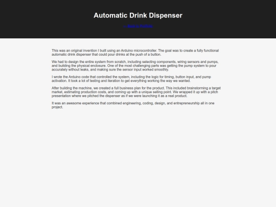 drink-dispenser screenshot