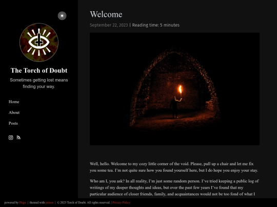 posts/welcome screenshot