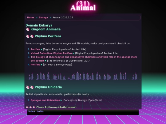 math/bio/animal screenshot