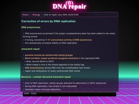 math/bio/dna_repair screenshot