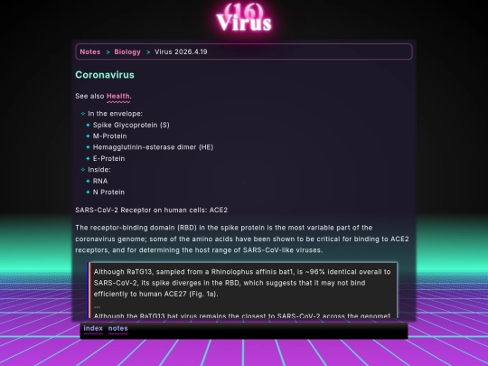 math/bio/virus screenshot