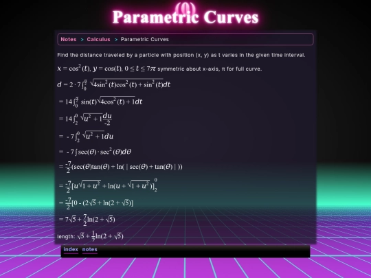 math/cal/para-curve screenshot