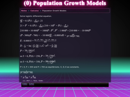 math/cal/pop-gro-model screenshot