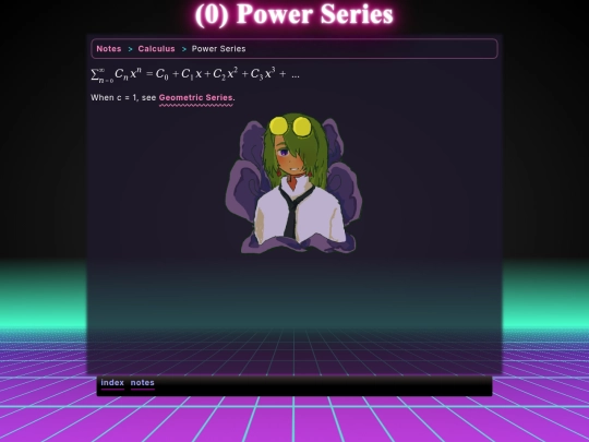 math/cal/power-series screenshot