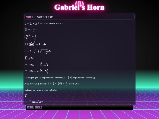 math/gabriels-horn screenshot