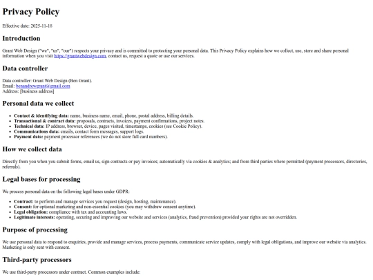 privacy-policy screenshot
