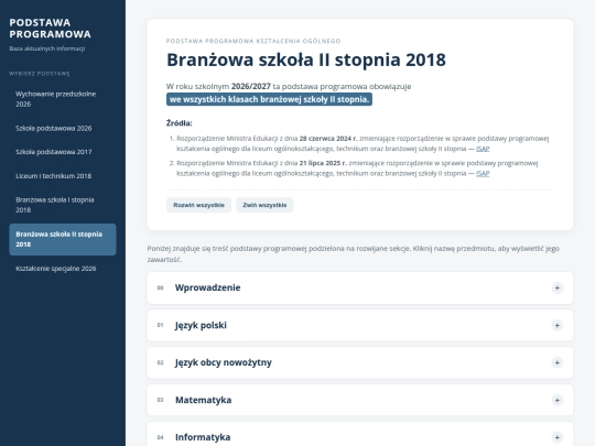 branzowa-ii-2018 screenshot