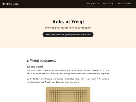 rules screenshot