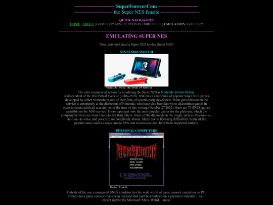 emulation screenshot