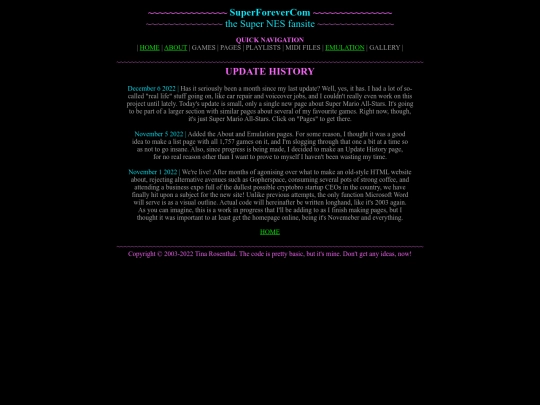 updates screenshot