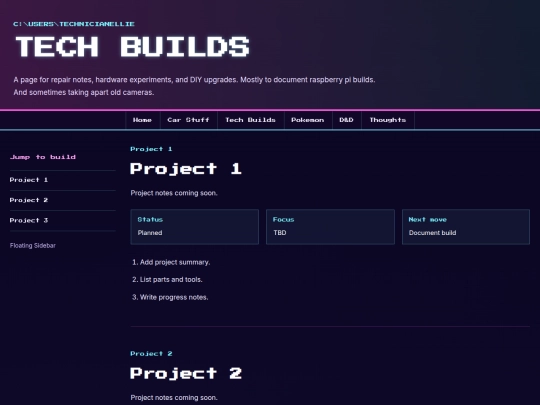 tech-builds screenshot
