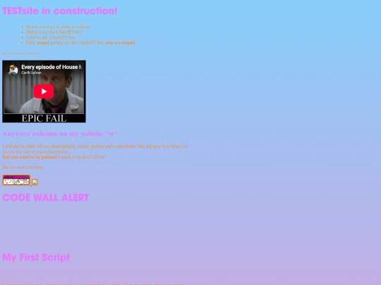 tests/testsite2 screenshot