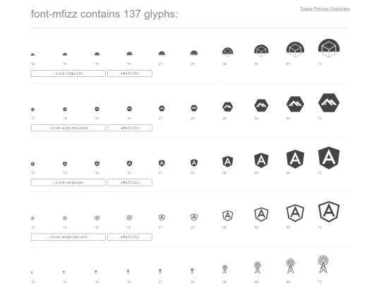 css/font-mfizz/preview screenshot