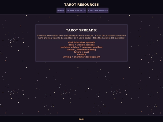 spreads screenshot