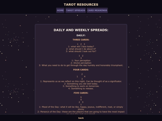 spreads/daily screenshot