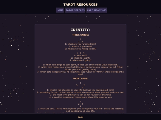 spreads/identity screenshot