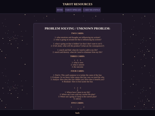 spreads/problemsolving screenshot