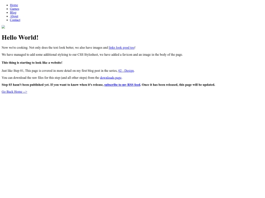 blog screenshot