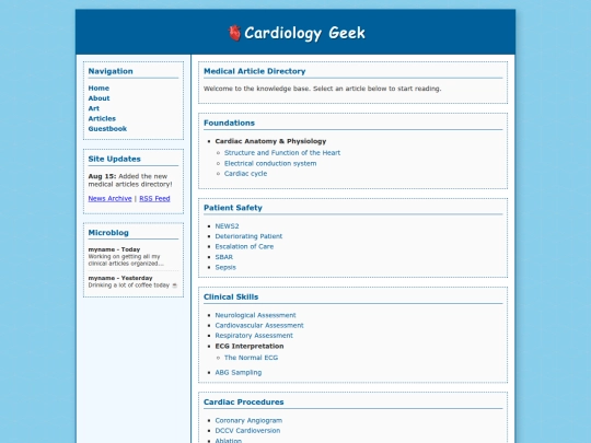 articles screenshot