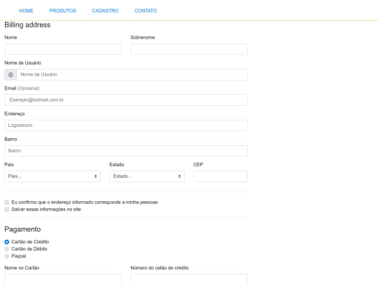 cadastro screenshot