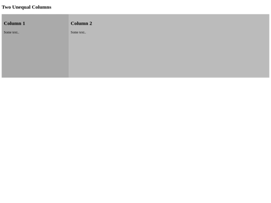 experiments/columns screenshot