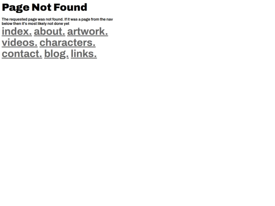 not_found screenshot