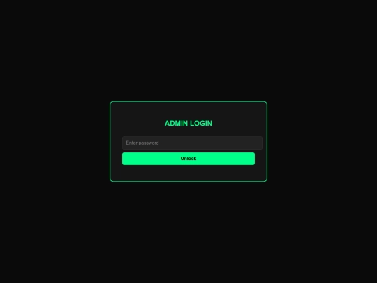 admin screenshot