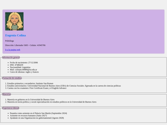 curriculm screenshot