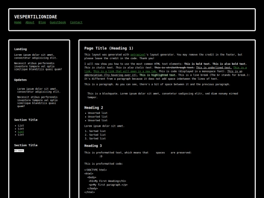 index screenshot