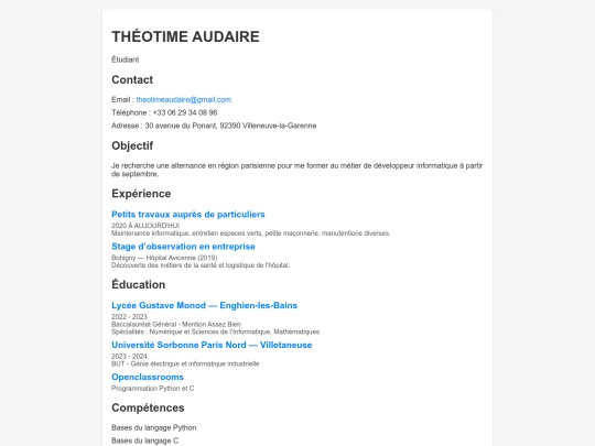 index screenshot