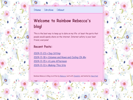 blog screenshot