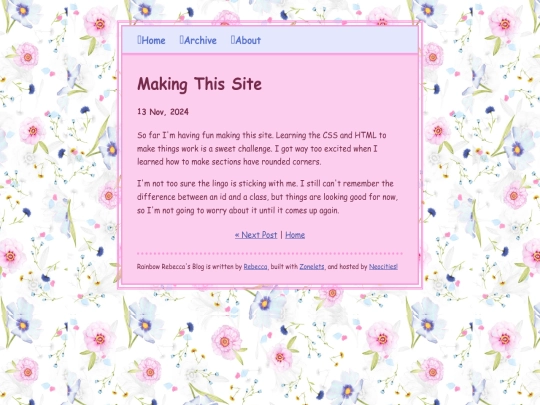 blog/posts/2024-11-13-Making-This-Site screenshot