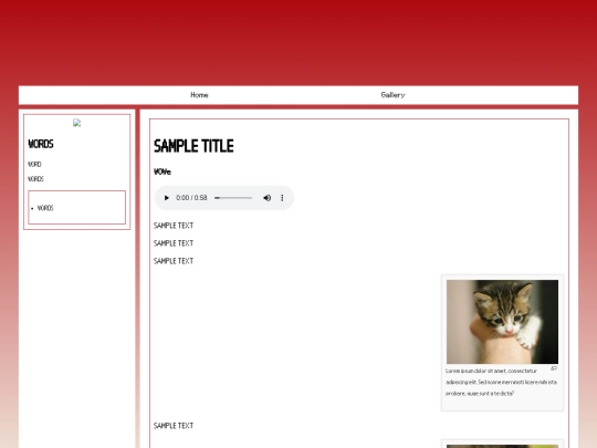 My site/R.E screenshot