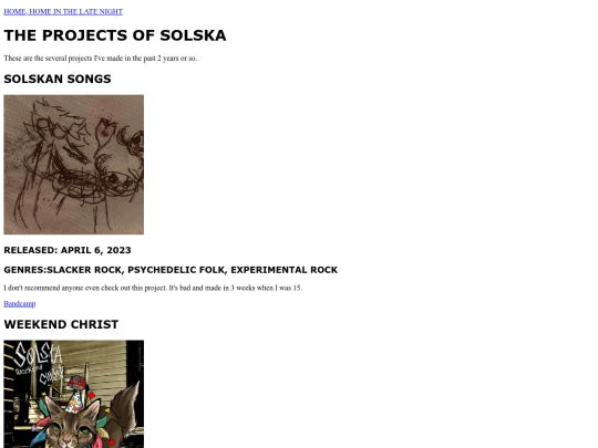 projects screenshot