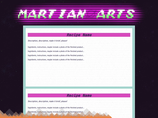 recipes screenshot