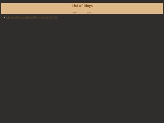 WebPages/BlogList screenshot