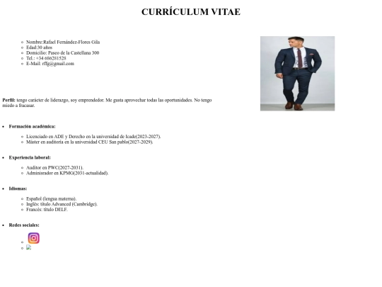 Curriculum screenshot