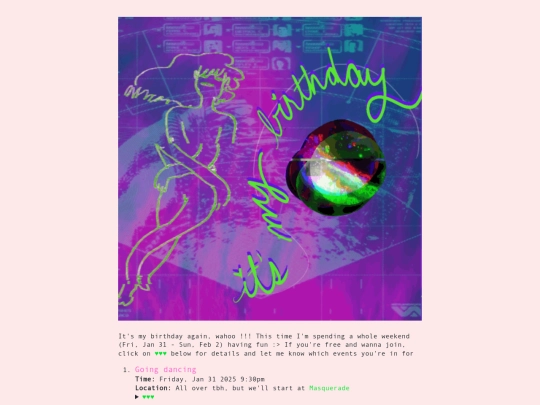 birthday screenshot