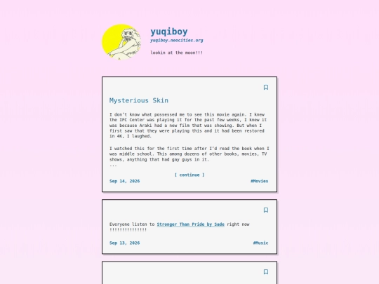 posts screenshot