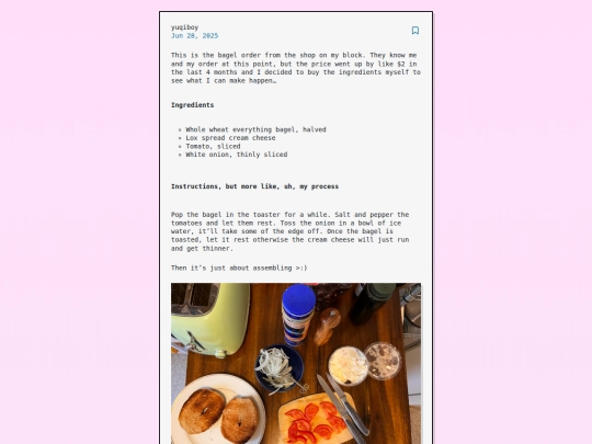 posts/my-bagel-order screenshot