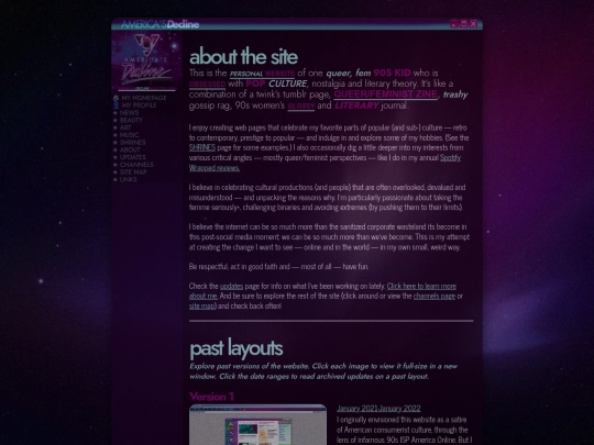 about/about-site screenshot