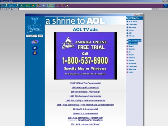 aol/tv-ads screenshot