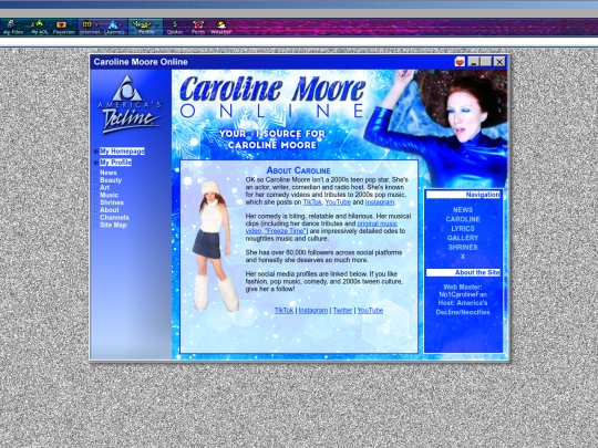 caroline/about screenshot