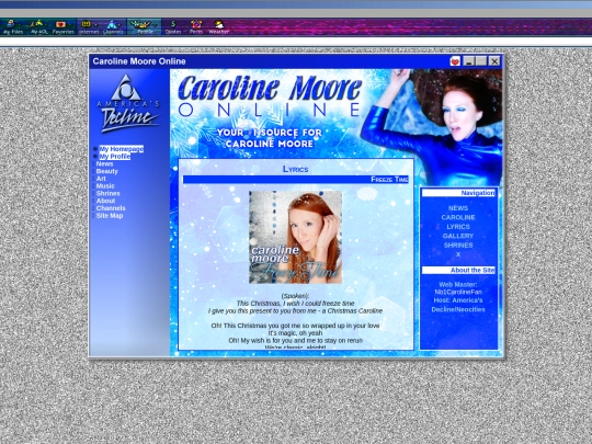 caroline/ft-lyrics screenshot