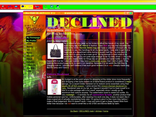 declined/acquisitions/2023 screenshot