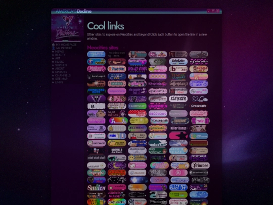 links screenshot